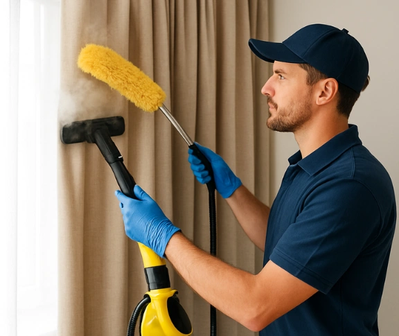 Trusted drapes cleaning technician Matty Curtain Cleaning bridgeman-downs QLD